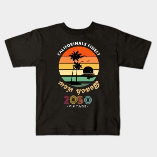 California's finest beach view Kids T-Shirt